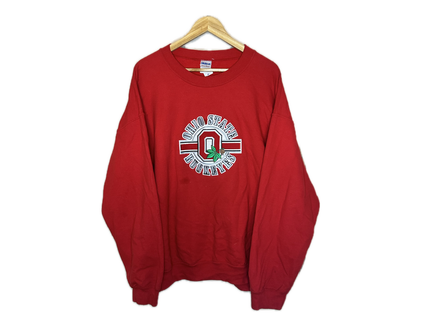 Gildan Heavy Blend Ohio State Cotton/Polyester Embroidered Mens Sweatshirt