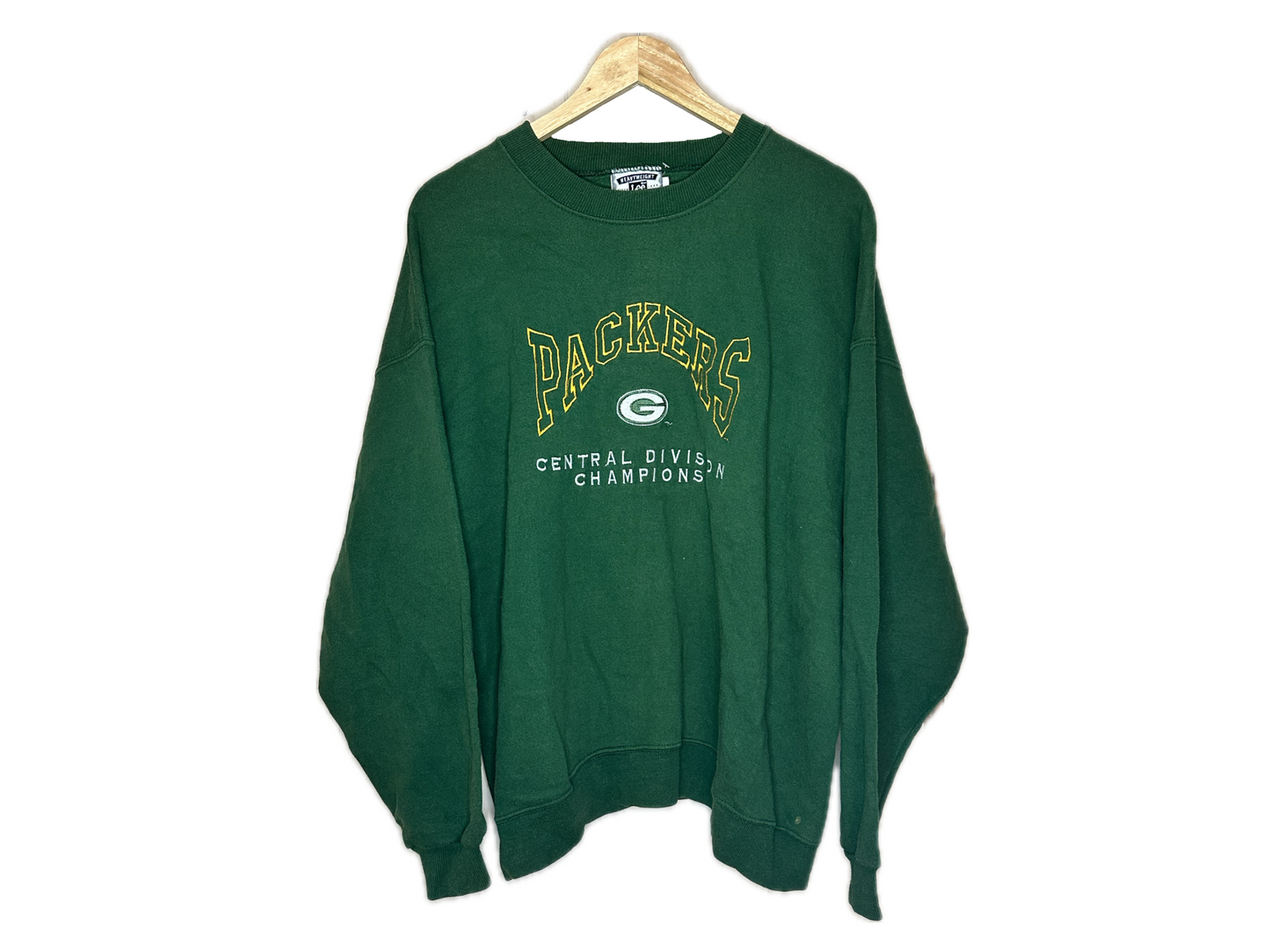 Lee Heavyweight Green Bay Packers Embroidered Cotton/Polyester Mens Sweatshirt