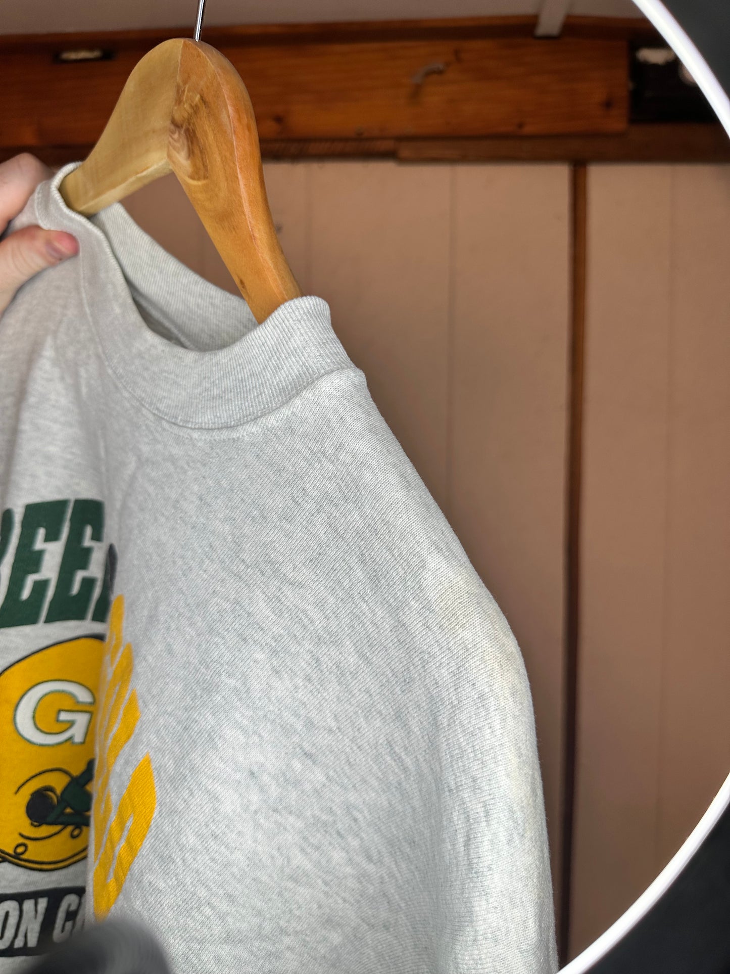 Fruit of The Loom Green Bay Packers 1995 Division Champions Cotton Mens Sweatshirt