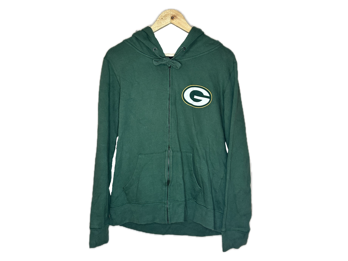 NFL Team Apparel Green Bay Packers Cotton Women's Zipper Hoodie
