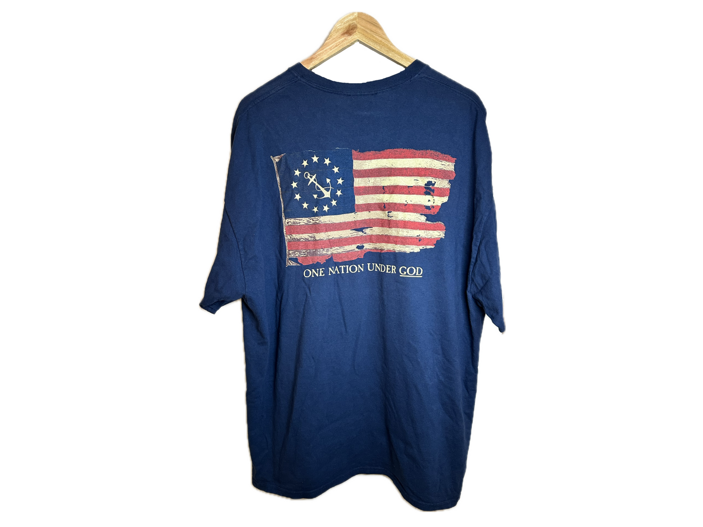 High Wind Productions Cedar Key "One Nation Under God" Cotton Mens T-Shirt