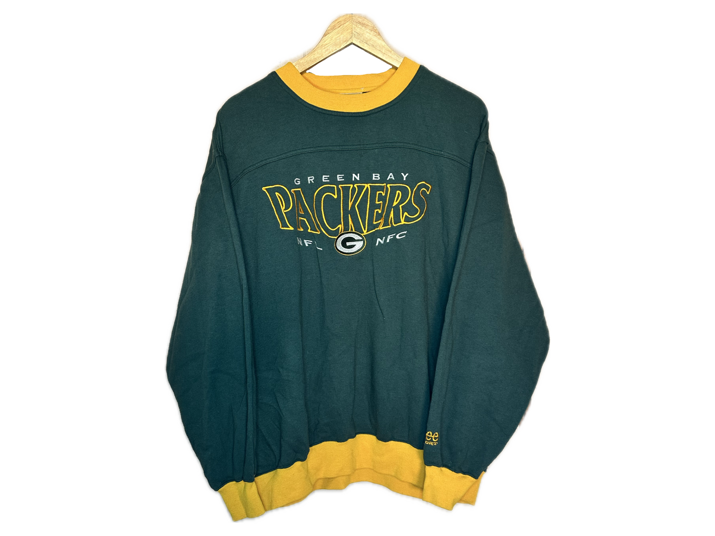 Lee Sport Green Bay Packers Embroidered Polyester/Cotton Mens Sweatshirt
