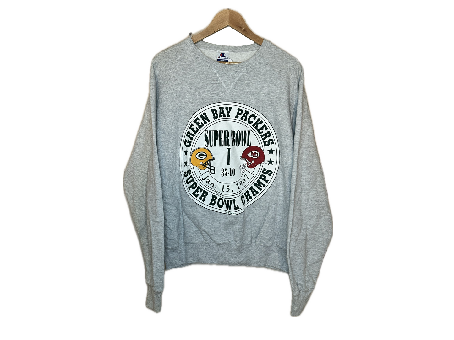 Champion Green Bay Packers Super Bowl I Champions 1967 Cotton Mens Sweatshirt