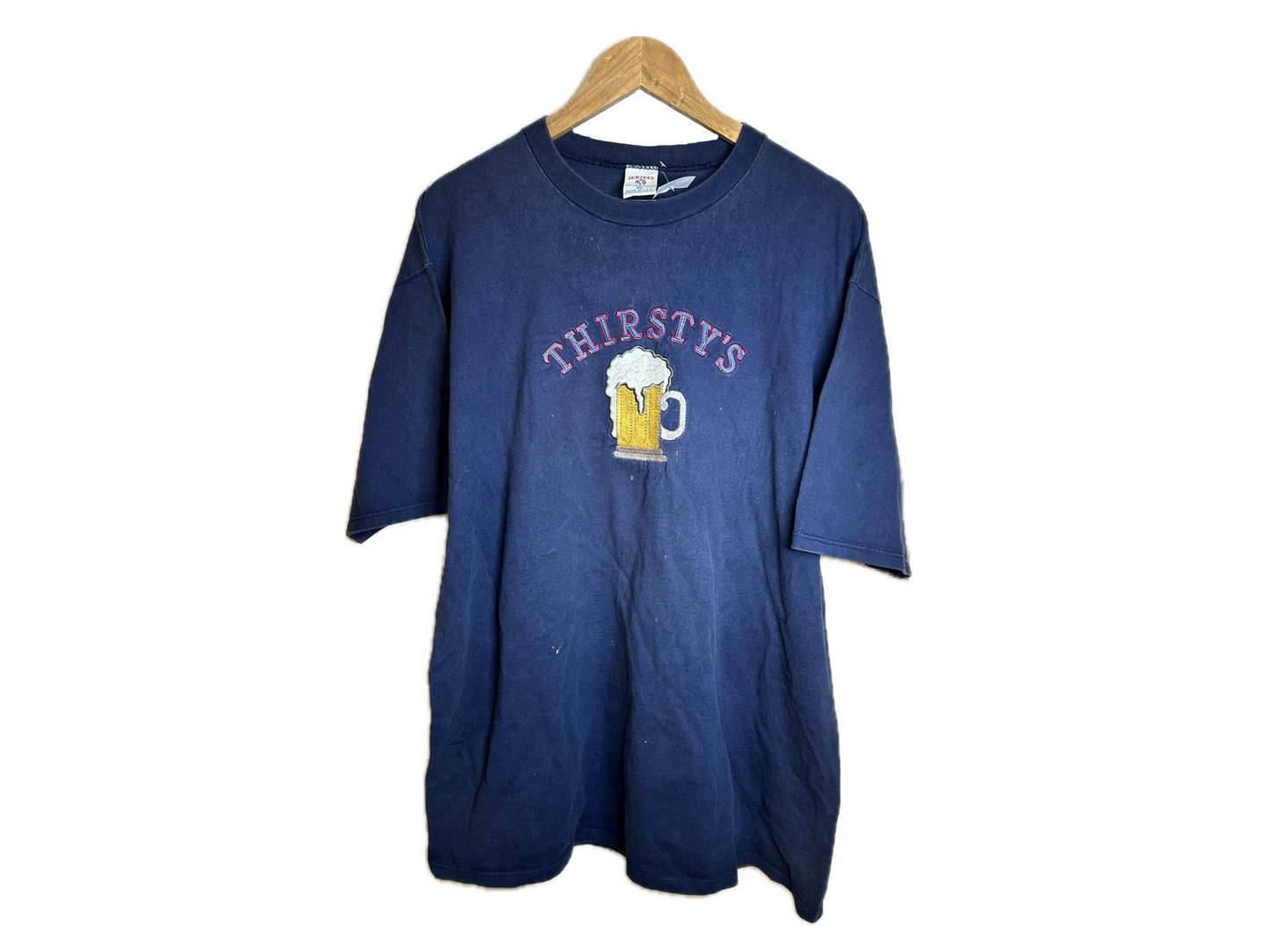 Jerzees World Class "Thirsty's Pub" Heavyweight Cotton Embroidered Mens T-Shirt