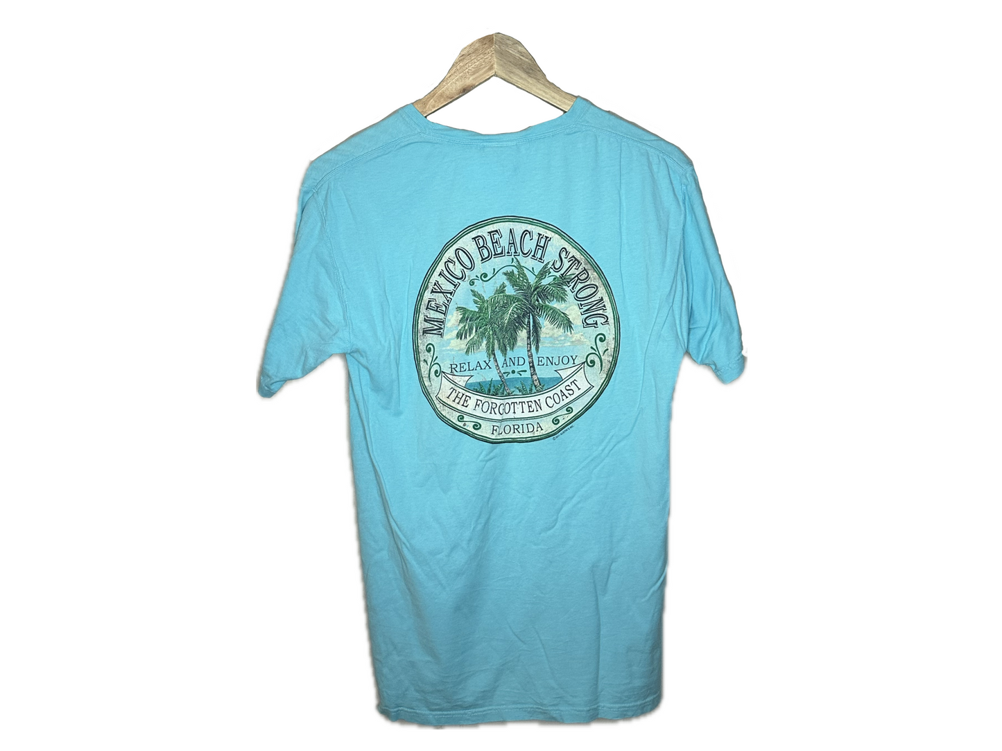 Comfort Wash Mexico Beach Strong Cotton Mens T-Shirt
