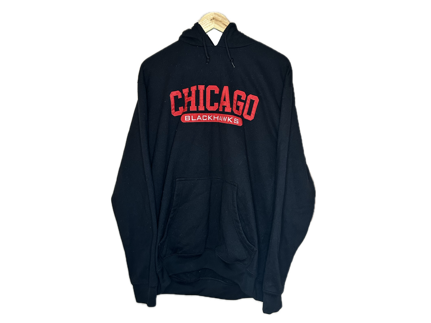 Official NHL Chicago Blackhawks Polyester Embroidered Mens Hoodie