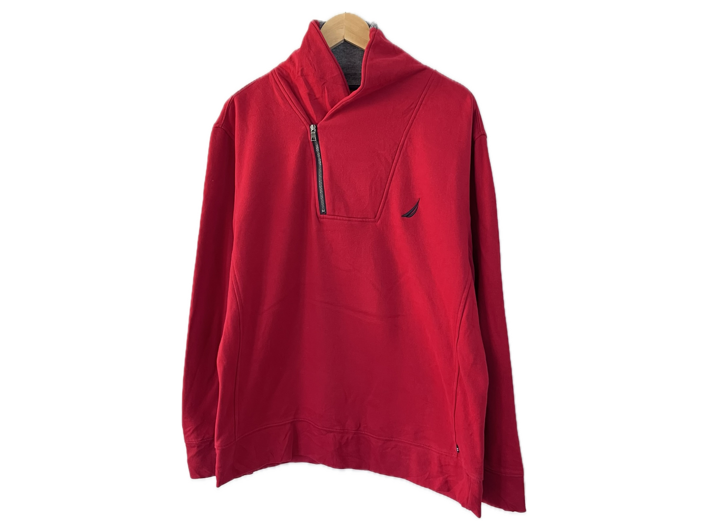 Nautica Mens V Shape 1/4 Zip Pullover