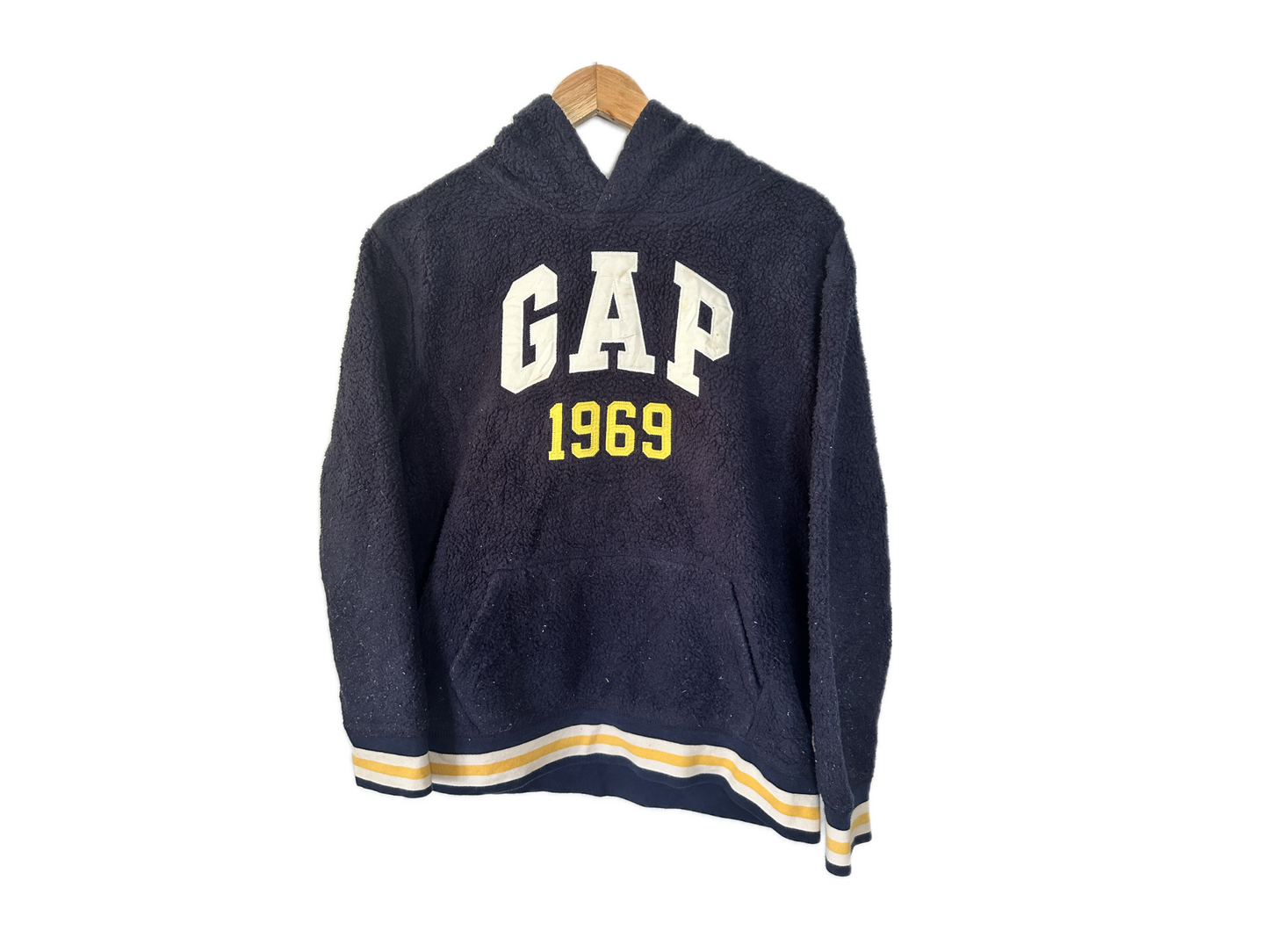 Gap Mens Embroidered Fleece Hoodie