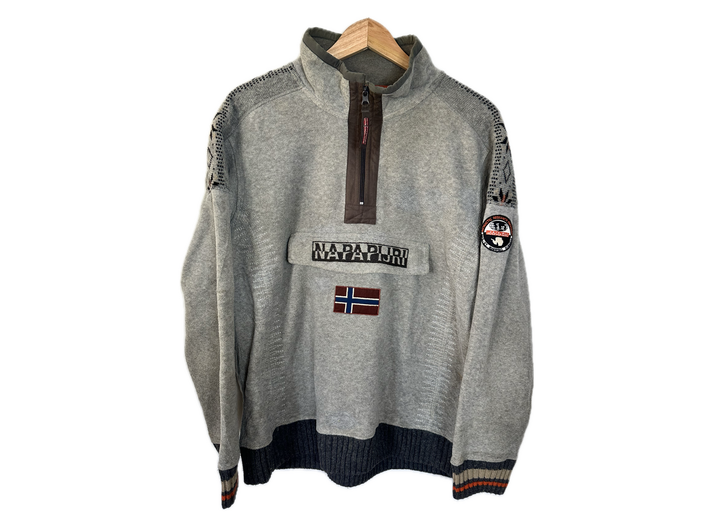 Napapijri Mens Fleece 1/4 Zip Jacket