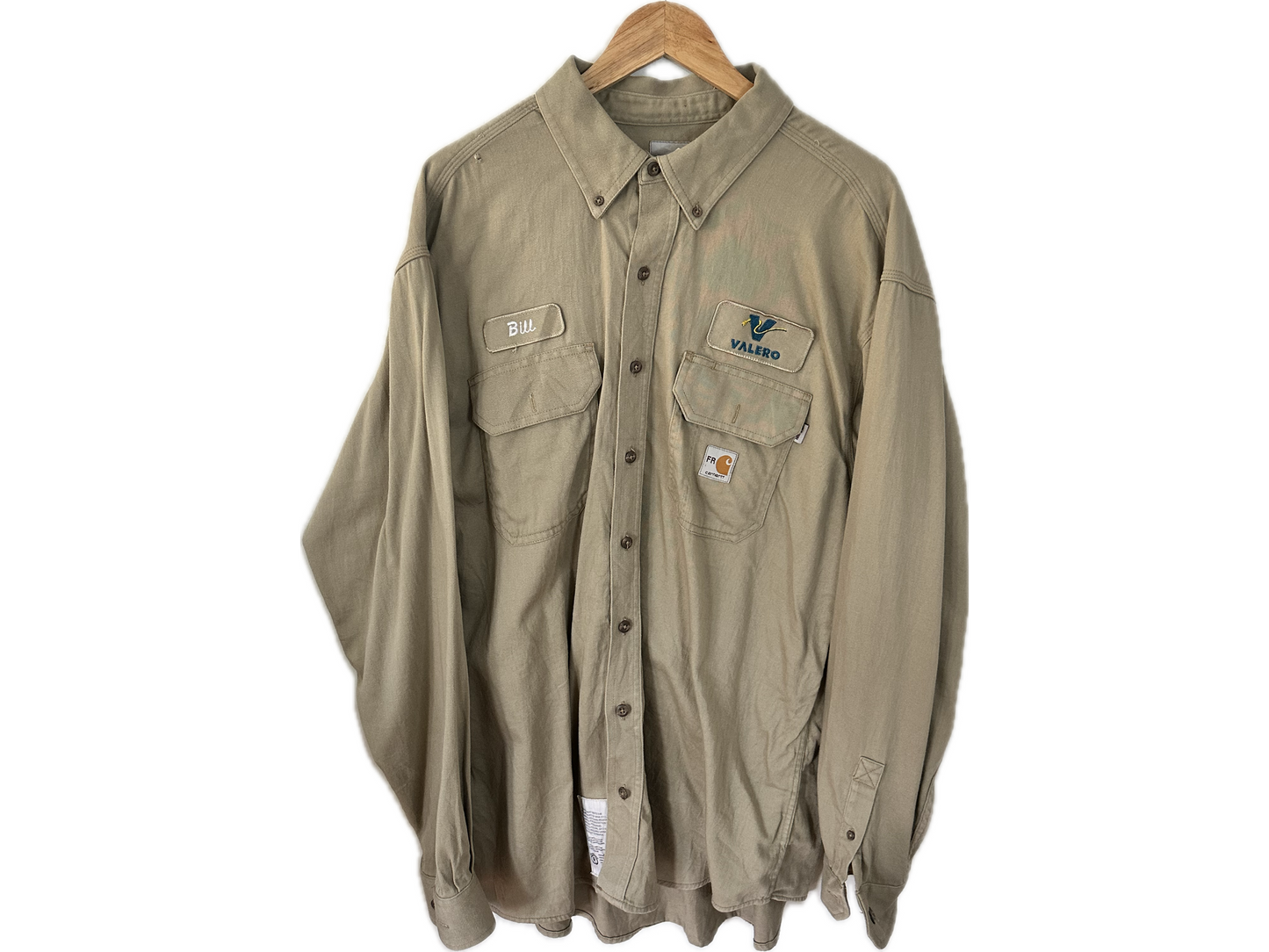 Carhartt Mens Long Sleeve Button-Up "Valero" Work Shirt