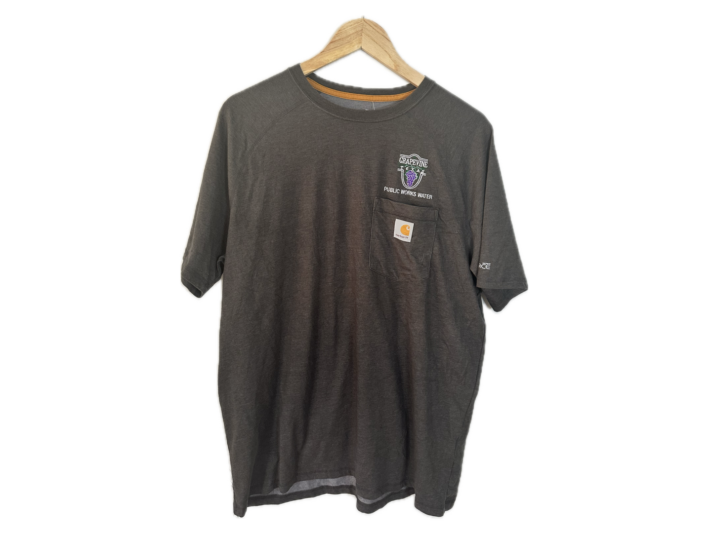 Carhartt "Grapevine Texas" Relaxed Fit Polyester/Cotton Mens Pocket T-Shirt
