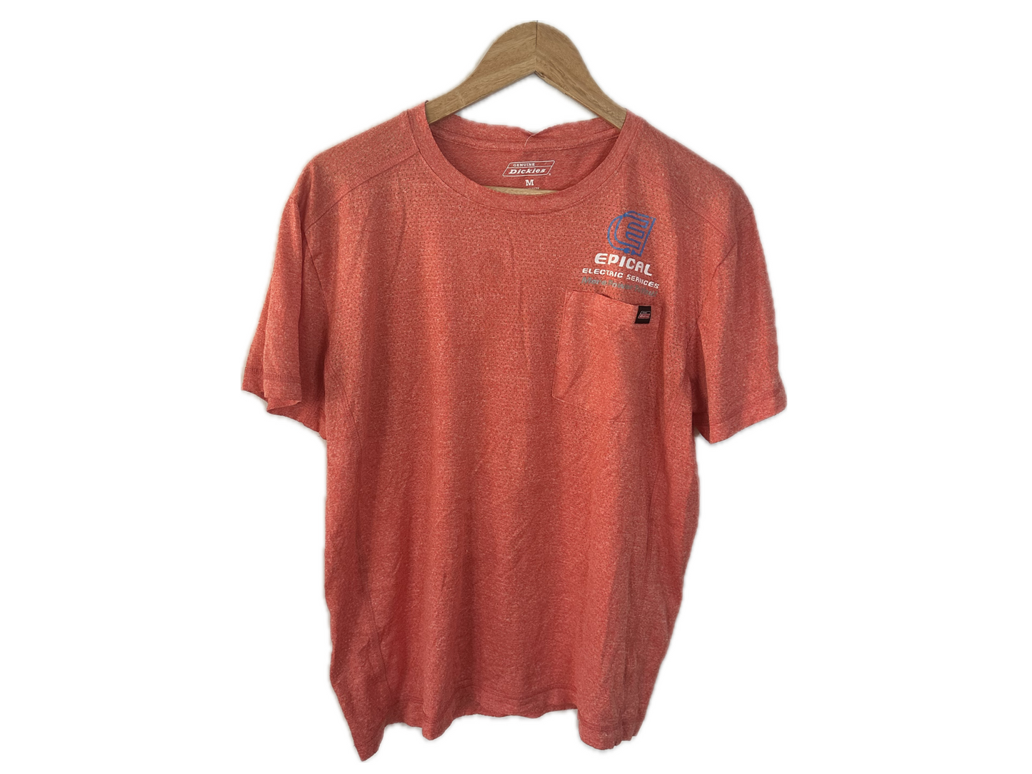 Dickies "Epical Electric Services" Lightweight Polyester Mens Pocket T-Shirt