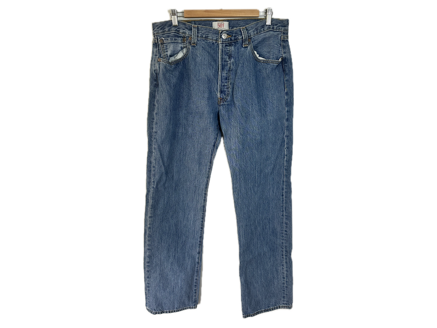 Levi's 501 Straight Leg Button Fly Mens Jeans