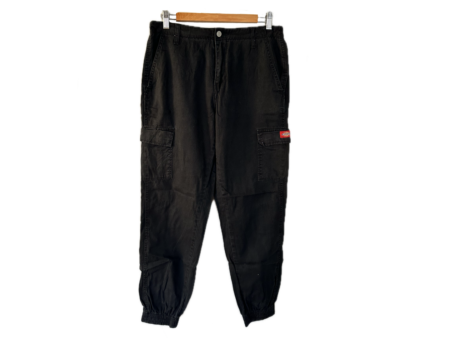 Dickies Elastic Waist and Ankle Cuffs Velcro Pocket Cotton Mens Joggers
