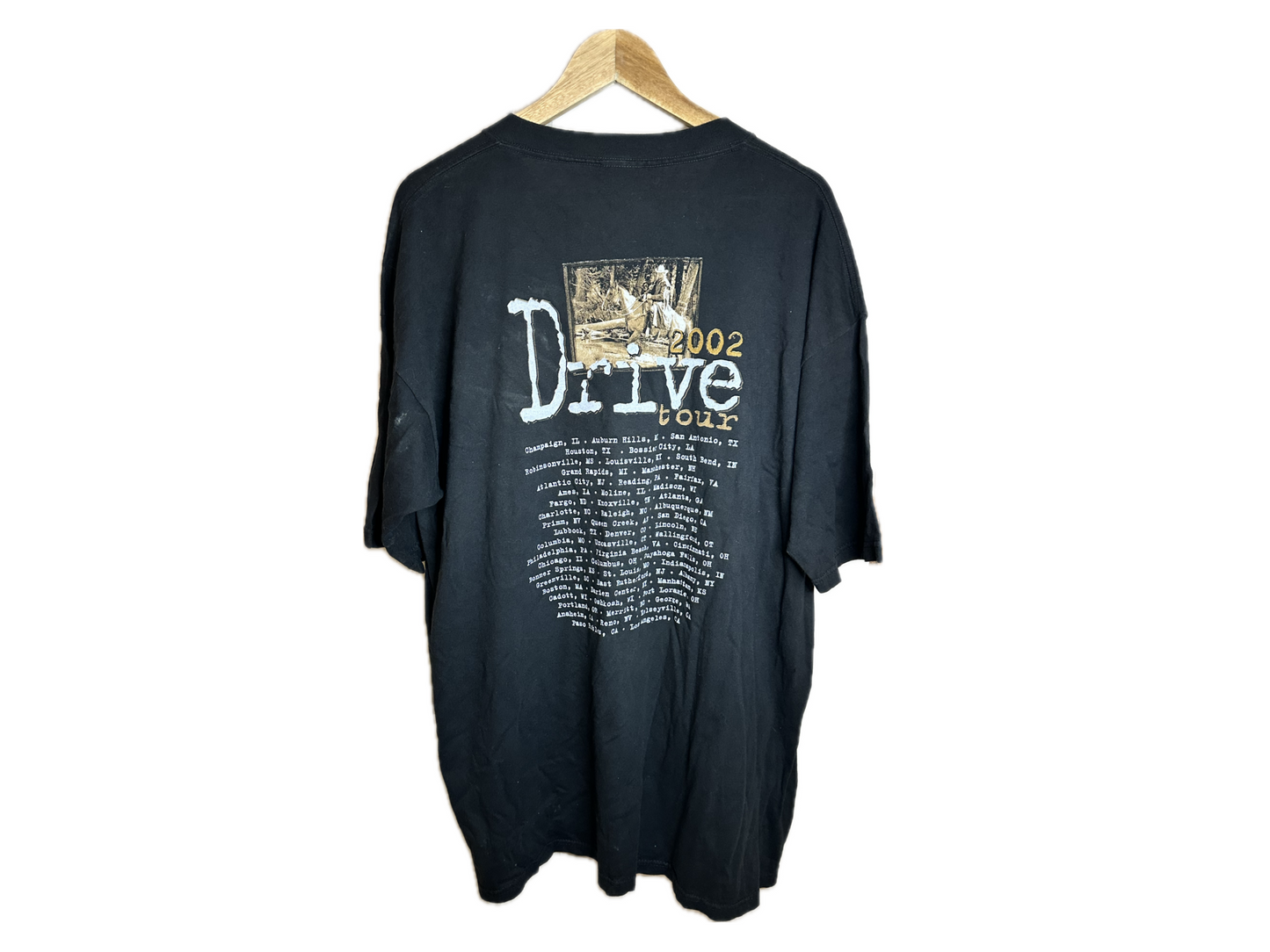 All Sport Heavyweight Alan Jackson Drive Tour 2002 Cotton Mens T-Shirt