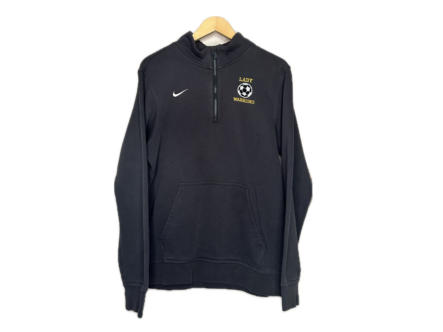Nike Cotton/Polyester Embroidered "Lady Warriors" Men's 1/4 Zip Pullover