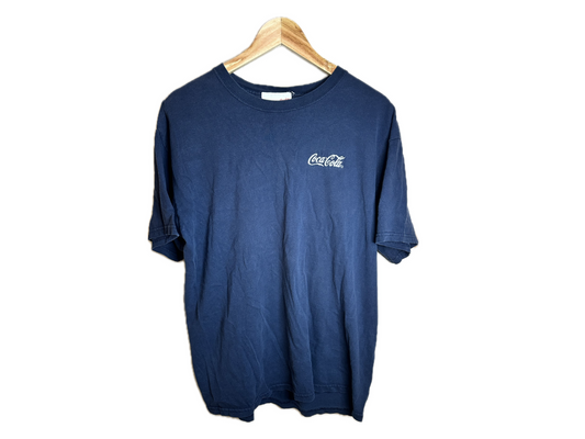 Coca-Cola Embroidered Logo Cotton Mens T-Shirt