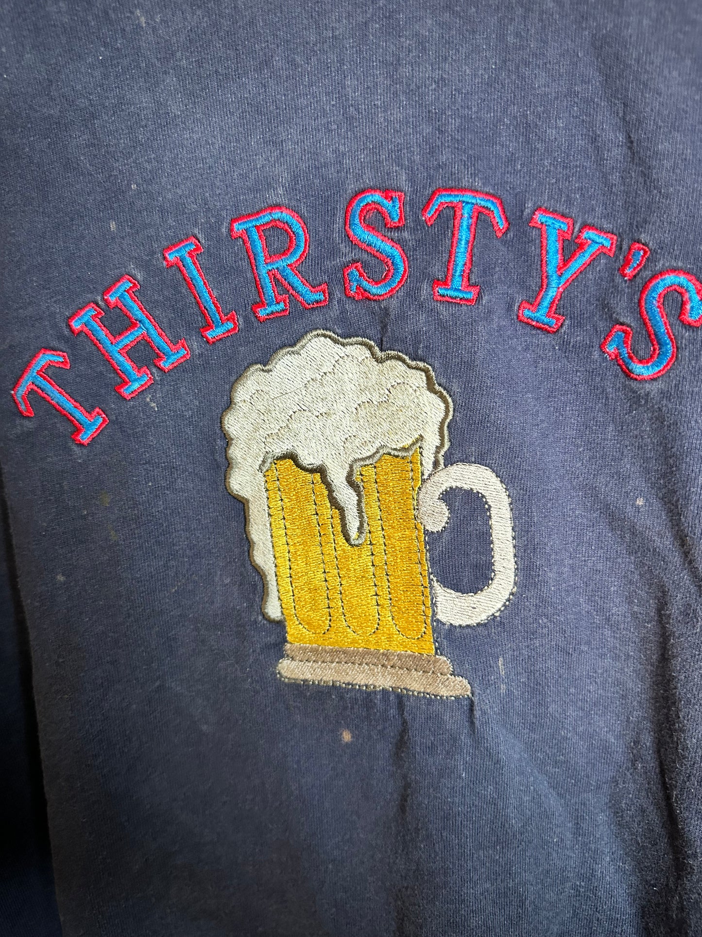 Jerzees World Class "Thirsty's Pub" Heavyweight Cotton Embroidered Mens T-Shirt