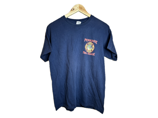 Gildan "Perkasie Fire-Rescue Tower Housing Celebration 2007" Cotton Mens T-Shirt