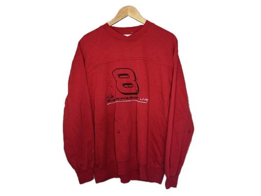 Hase Authentics #8 Dale Earnhardt Jr. Cotton Embroidered Mens Sweatshirt