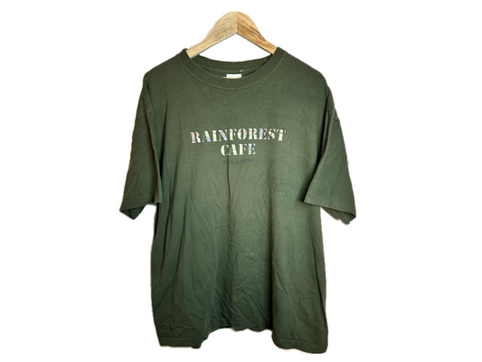 Official Rainforest Cafe Camo Cotton Mens T-Shirt
