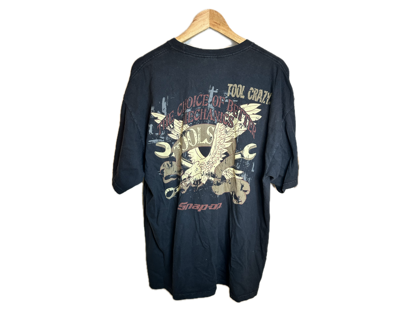 M&D Knits Heavyweight Snap-On "The Choice of Better Mechanics" Cotton Mens T-Shirt