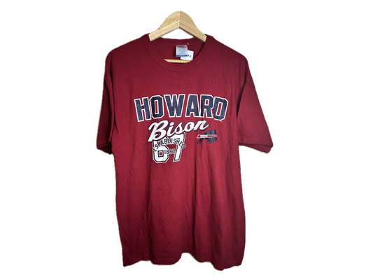 Russell Athletic "Howard Bison" Cotton/Polyester Mens T-Shirt