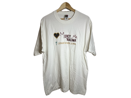 Fruit of The Loom Heavy "Mercy Trauma" Supercotton Embroidered Mens T-Shirt