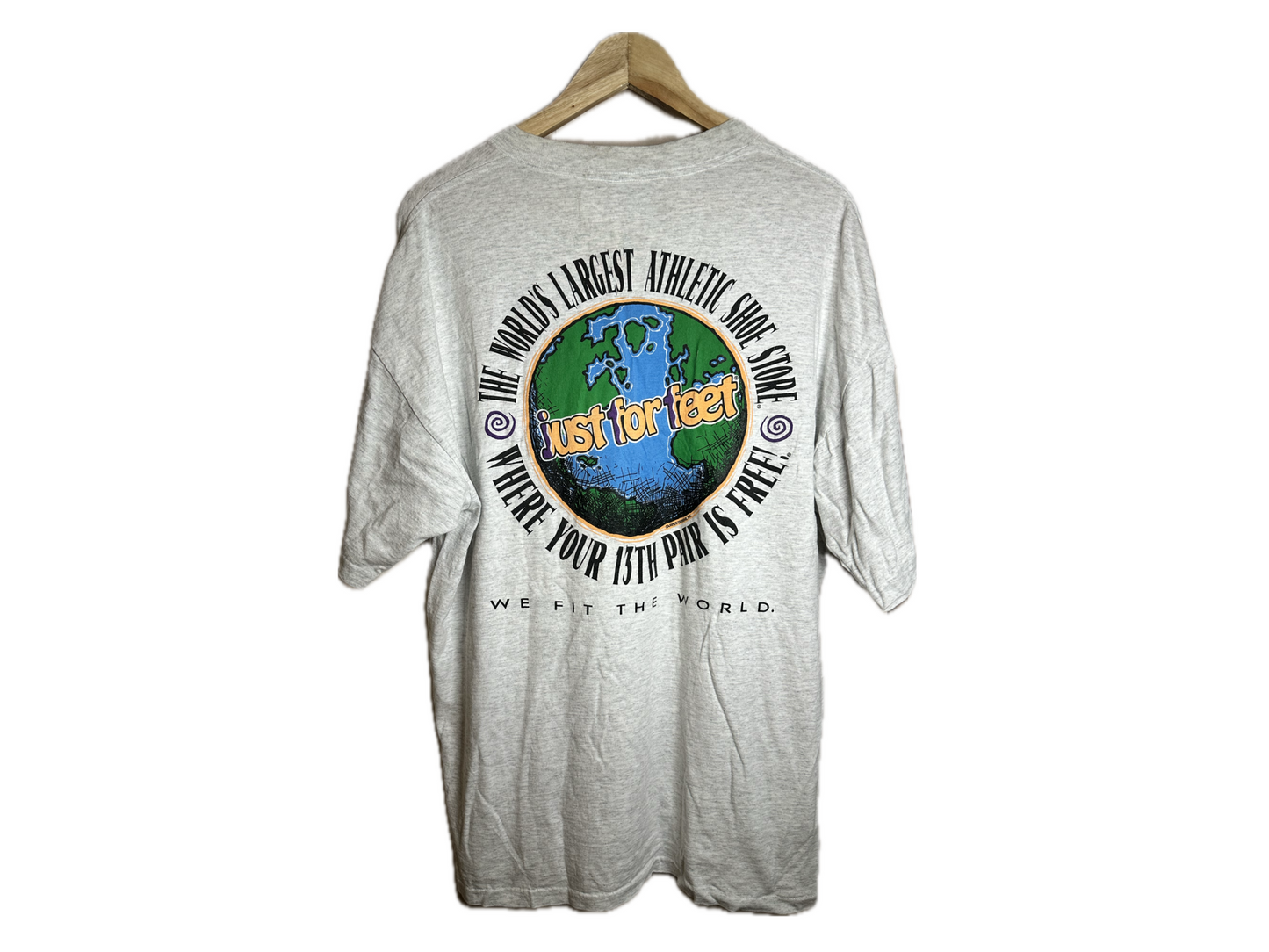 Just For Feet "Get Fit." Cotton Mens T-Shirt