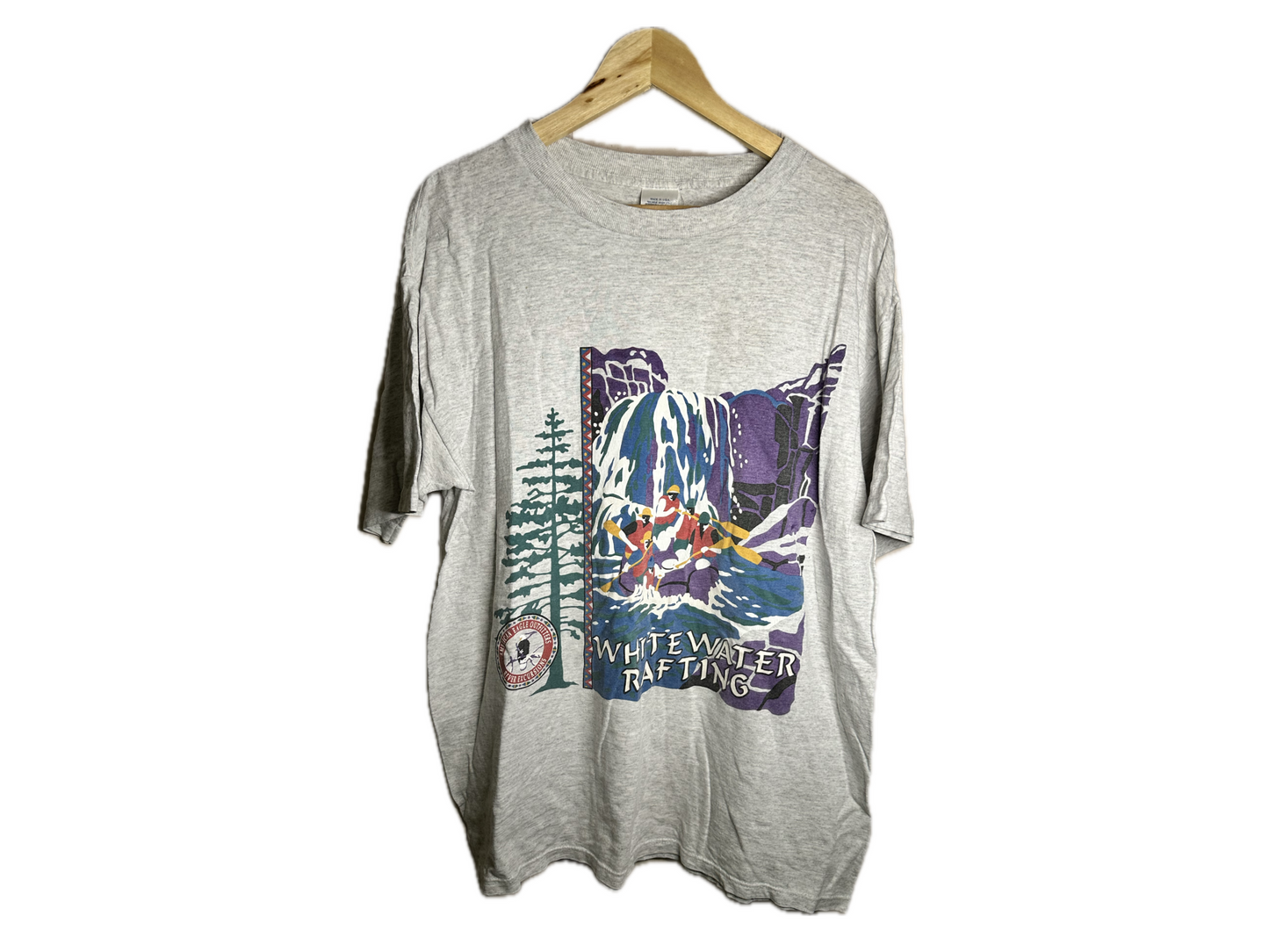 American Eagle "Whitewater Rafting" Cotton Mens T-Shirt
