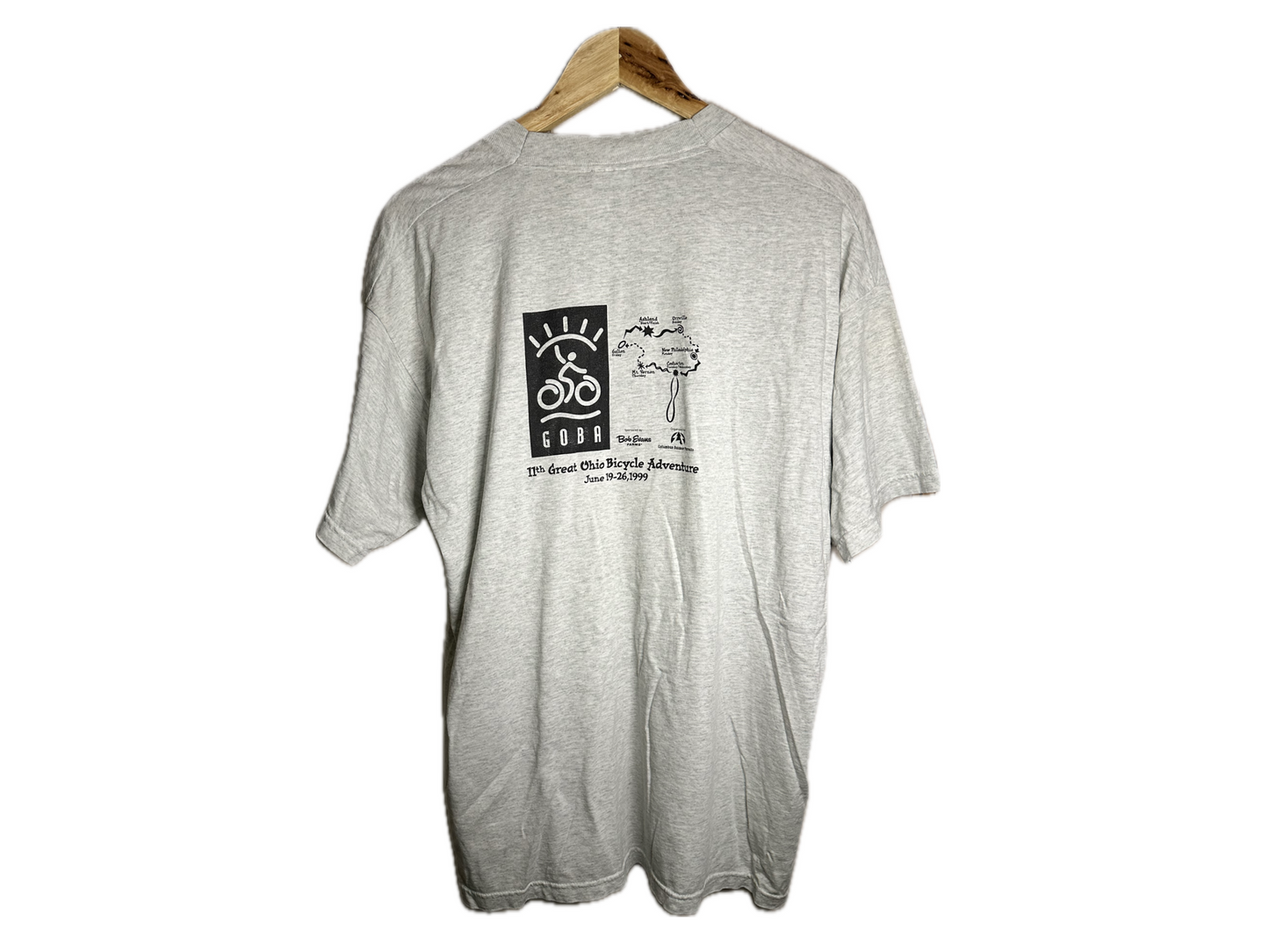 Fruit of The Loom Best "11th Great Ohio Bicycle Adventure 1999" Cotton/Polyester Mens T-Shirt