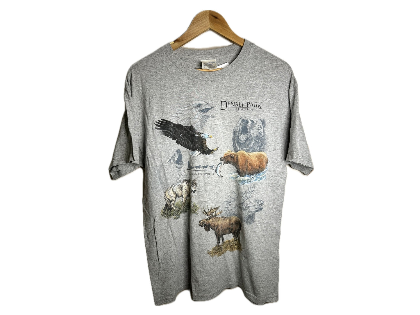 Tennessee River "Denali Park, Alaska" Cotton Mens T-Shirt