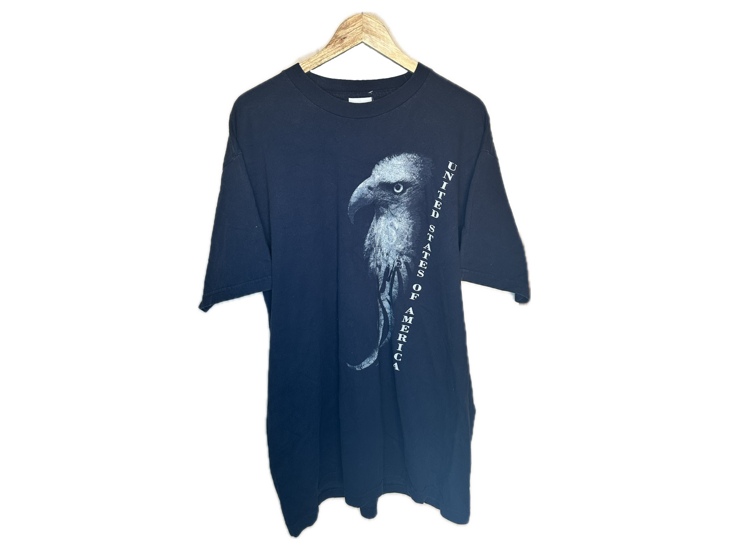 Bayside Heavyweight "United States of America" Eagle Cotton Mens T-Shirt