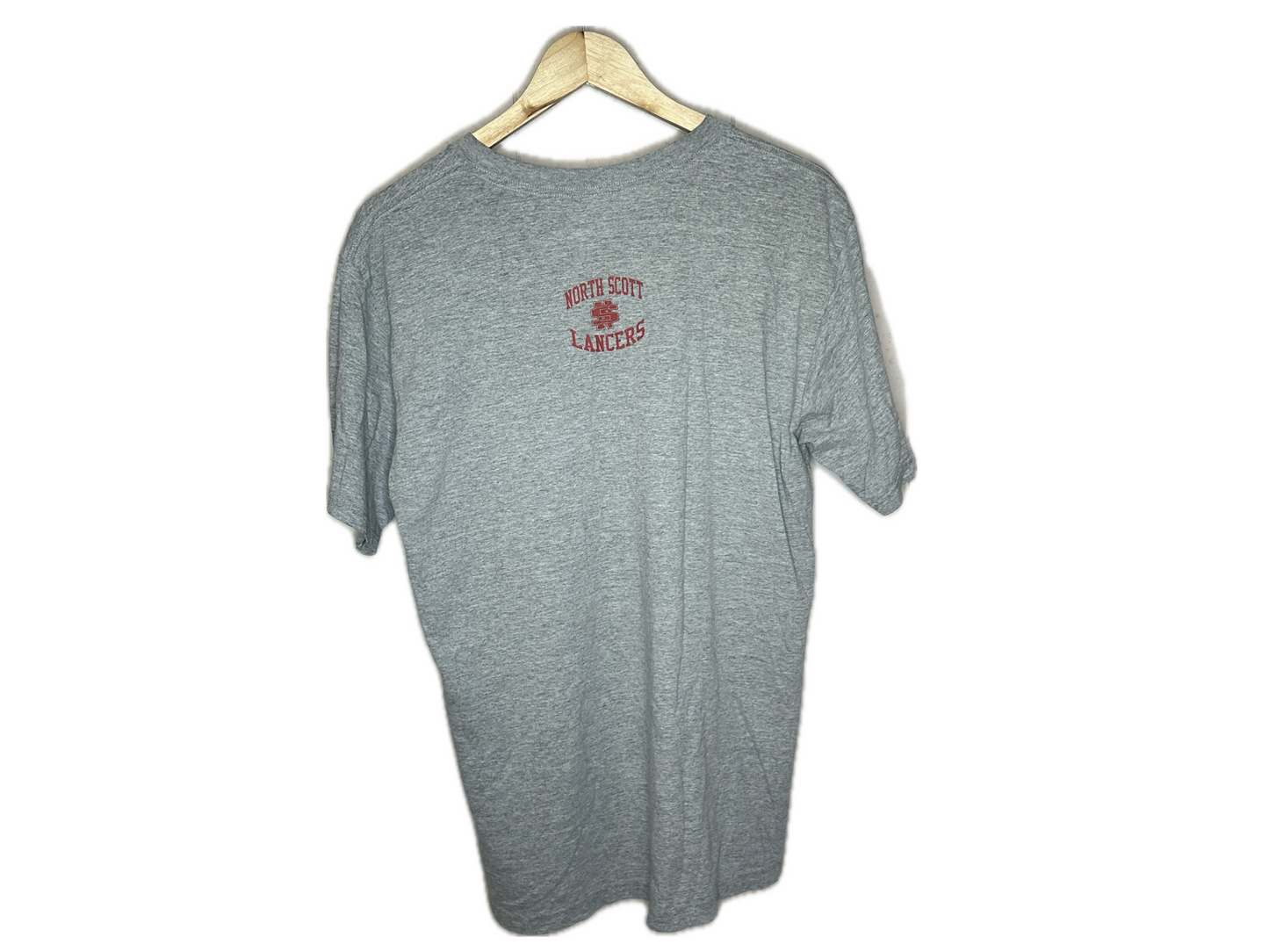 Merrygarden Athletic Wear "North Scott Lancers Athletics" Cotton Mens T-Shirt