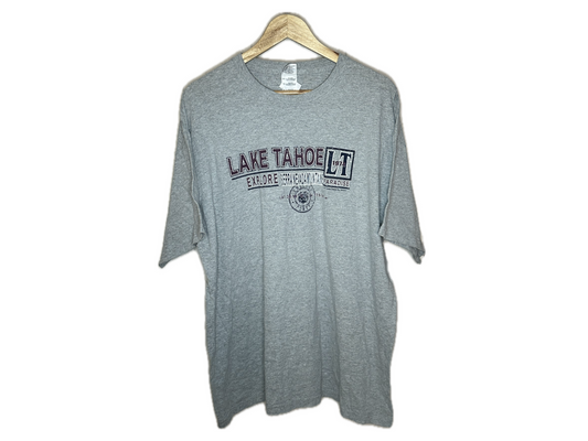 Gildan Heavy "Lake Tahoe, Explore" Cotton Mens T-Shirt