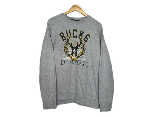 Official NBA Cotton/Polyester Milwaukee Bucks Men's Sweatshirt